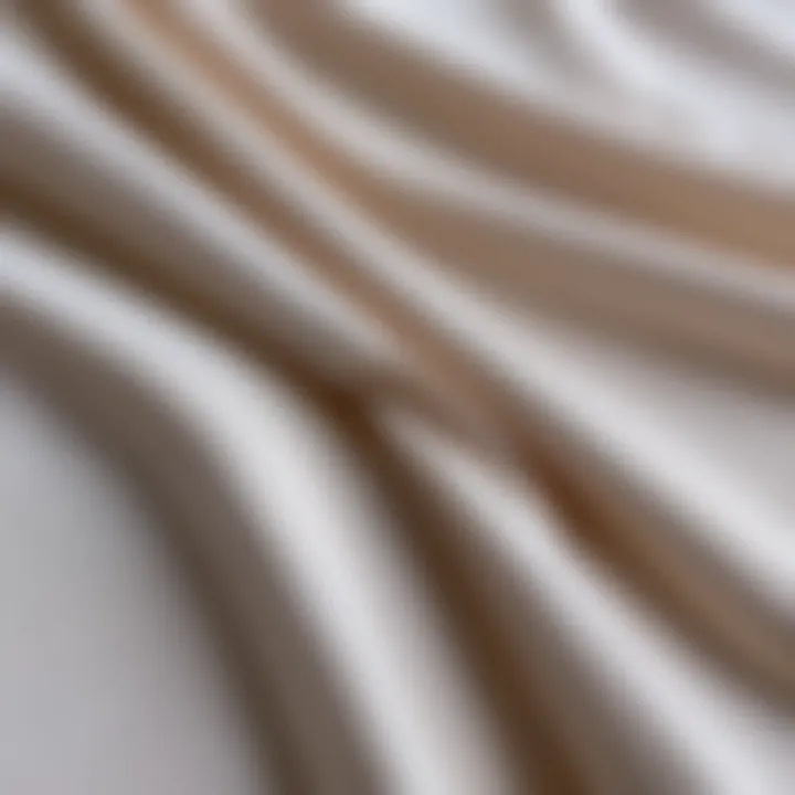 Close-up view of high-quality percale fabric woven intricately