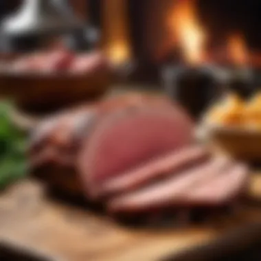 Deliciously Smoked Meat Smoked meat with rich flavor