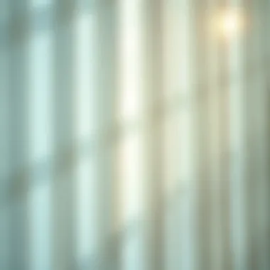 Elegant pleated fabric showcasing sunlight filtration