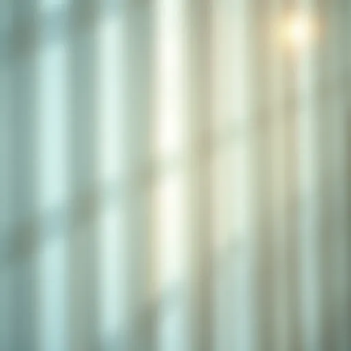 Elegant pleated fabric showcasing sunlight filtration