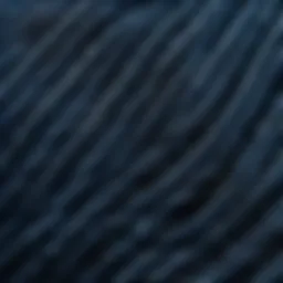 Detailed view of polyester fiber structure