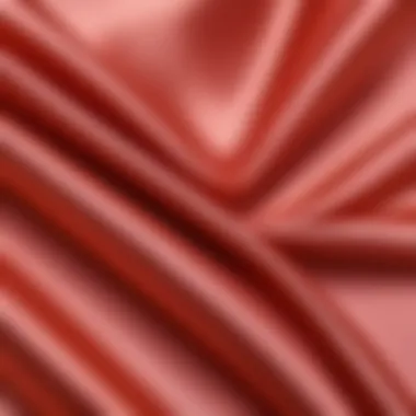 Texture of Polysatin Fabric Close-up view of the texture of polysatin fabric