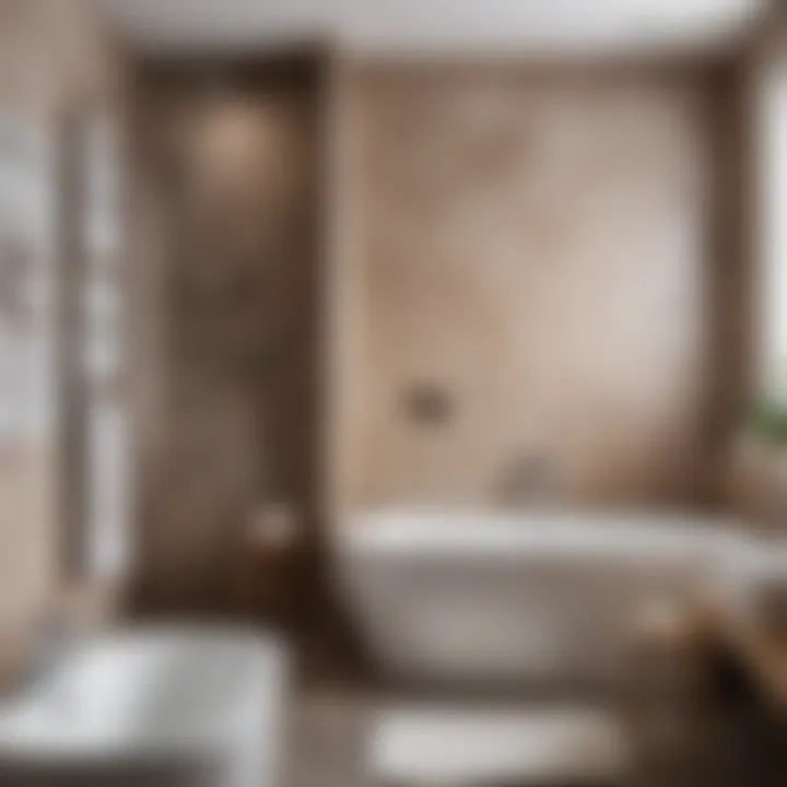 A well-prepared bathroom surface ready for painting, showcasing a smooth finish.