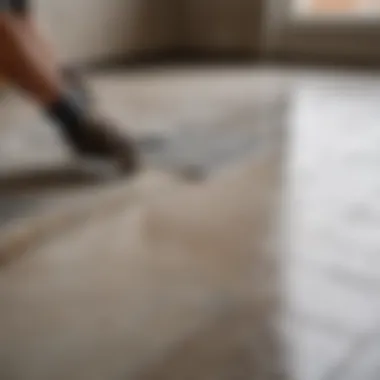 Well-prepared surface for tiling