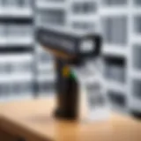 Illustration of a product barcode being scanned