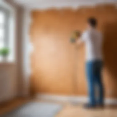 Methods to protect walls during removal Protecting wall during wallpaper removal