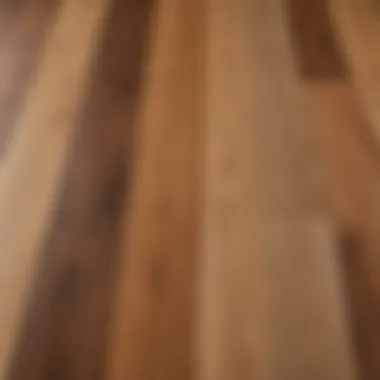 Close-up of high-quality laminate planks with unique patterns