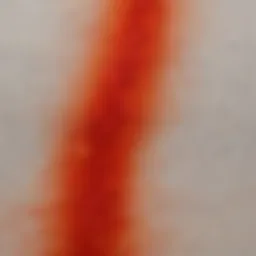 A close-up of silicone stain on fabric