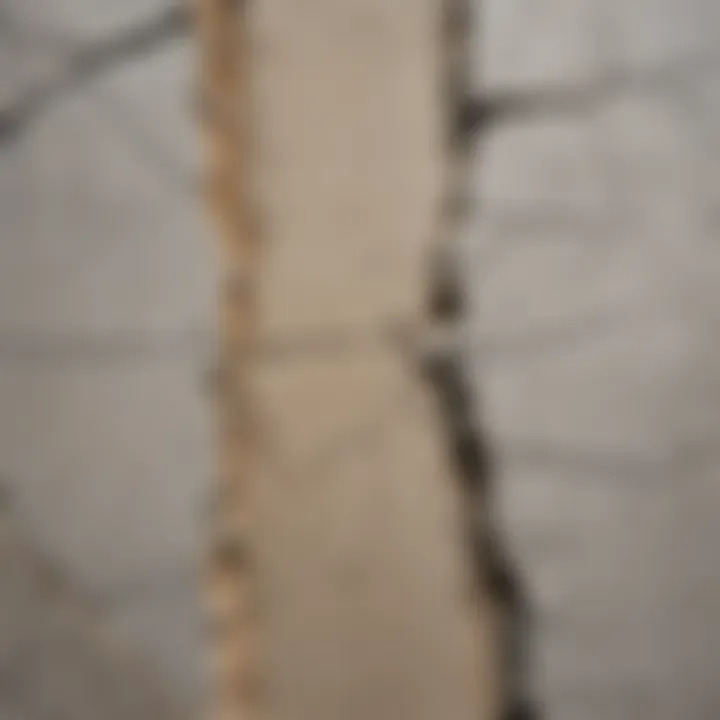 Cracks in freshly poured concrete showing various sizes and patterns