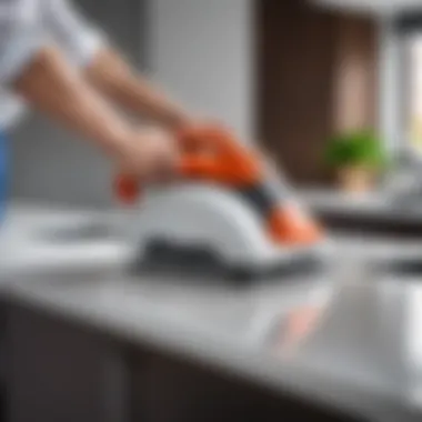 Ergonomic Design of Renovators A close-up of a high-quality renominator showcasing its ergonomic design.