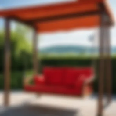 Fabric Options for Swing Canopies Different fabric options for swing canopies