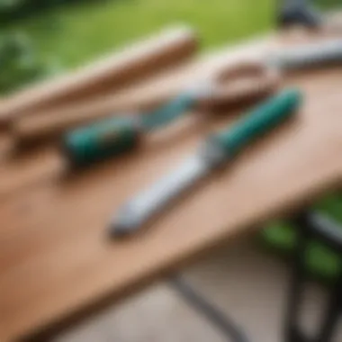 Essential Tools for Canopy Repair Tools for repairing a garden swing canopy