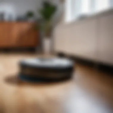 Different models of robotic vacuum cleaners displayed