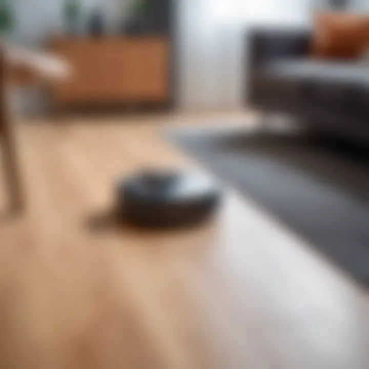 Robotic vacuum cleaner working on various floor types