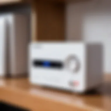 Advanced Ultrasonic Rodent Repeller Ultrasonic rodent repeller device on a shelf