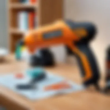 Safety Precautions When Using a Glue Gun Safety tools and tips displayed alongside a glue gun for safe crafting.