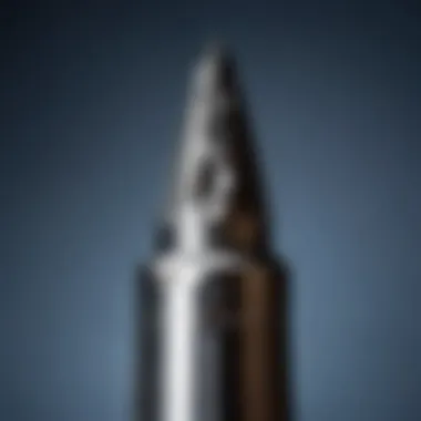 Close-up of a specific screwdriver bit type with details