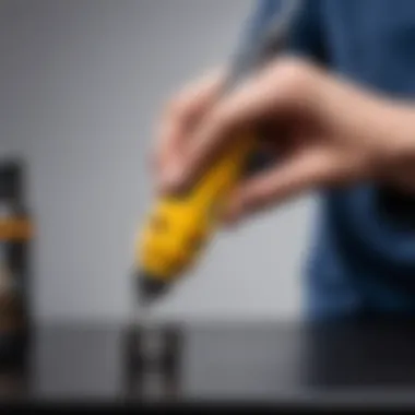 Demonstration of screwdriver extraction technique