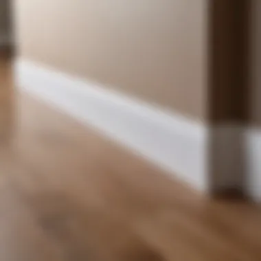 Creating Elegant Transitions with Baseboards Example of seamless transitions between walls and flooring using baseboards