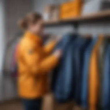 Preparing jackets for seasonal storage