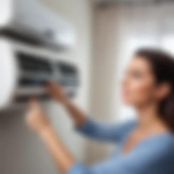 User selecting the best air conditioner for home