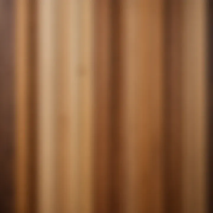 Different types of wood planks arranged for door construction