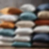 Selection of various pillow types