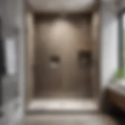 Elegant shower tray design showcasing modern aesthetics