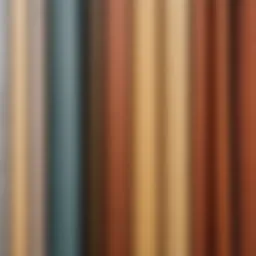 Close-up of different siding materials arranged aesthetically