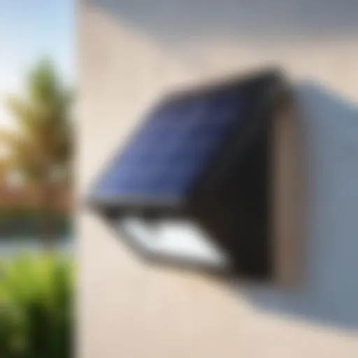 Solar-powered LED light with motion sensor