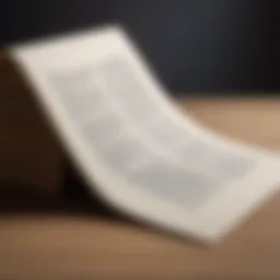 An elegant depiction of a sonnet structure with verses and rhyme scheme.