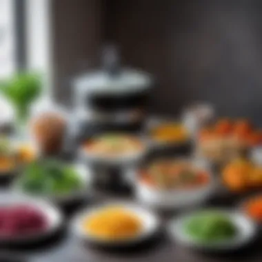 Explore Nutritious Dishes Made with a Steamer A variety of dishes prepared using a steamer, emphasizing healthy options.