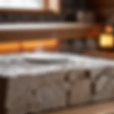 Heat Retention Stone for Optimal Steam Close-up of a specific type of stone known for its heat retention properties in sauna environments