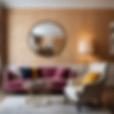 Elegant Interior with Vinyl Wallpaper Finished interior featuring beautifully applied vinyl wallpaper on non-woven backing