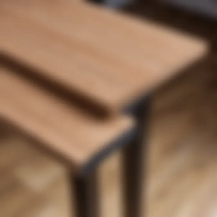 Materials used for table legs