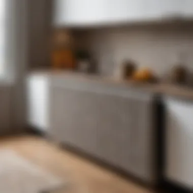 Textile Innovations for Hiding Kitchen Radiators Creative use of textiles to hide a radiator in a cozy kitchen