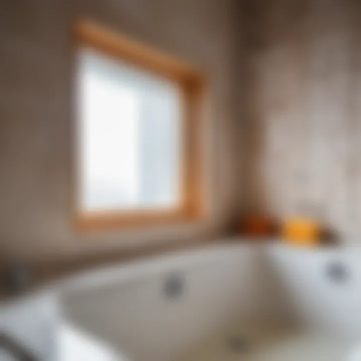 Thermal insulation application in a bath