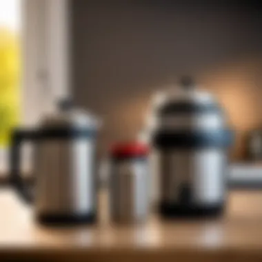 Thermopot Compared to Kettle and Thermos Comparison of a thermopot with a kettle and a thermos