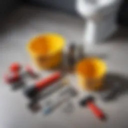 Essential tools for toilet assembly