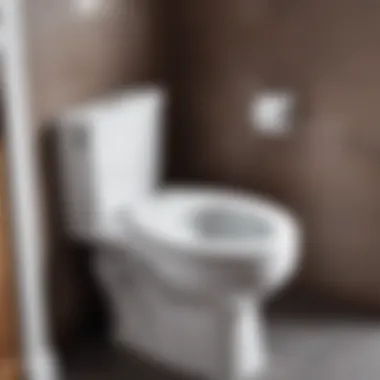 Installation of a toilet with a slanted outlet