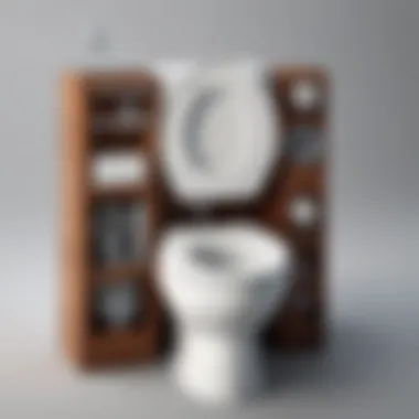 Diagram of toilet parts