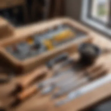Essential Tools for Building Your Swing Tools organized for construction
