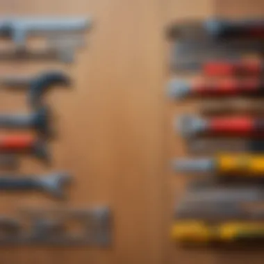 Essential Tools for Installation Tools laid out for door installation