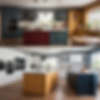 Traditional vs. Contemporary Kitchen Frames Comparison of traditional and contemporary kitchen frames