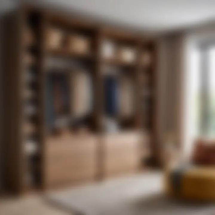 Comfortable and inviting atmosphere of a well-designed wardrobe