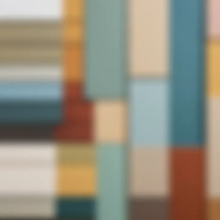 Trendy color samples for exterior facades