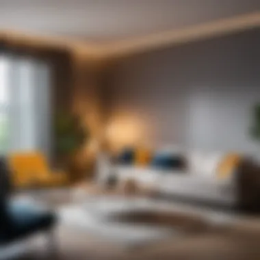 Trendy LED Lighting Setup Enhancing Room Ambiance Trendy LED lighting setup enhancing room ambiance