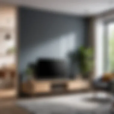 Diagram Illustrating TV Height Recommendations Diagram illustrating TV height recommendations