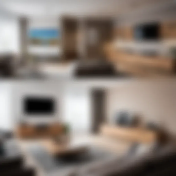 Different mounting approaches for various room types