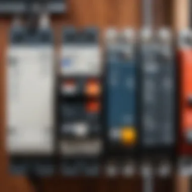 Various types of automatic circuit breakers